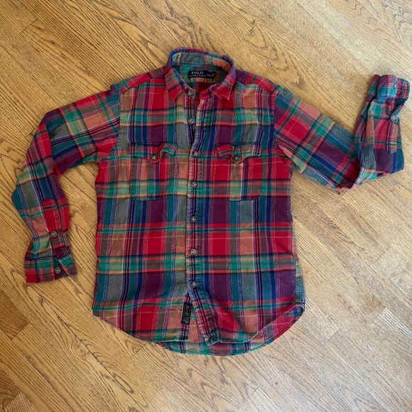 Polo Ralph Lauren Plaid Button Down Men's Medium - Picture 1 of 5